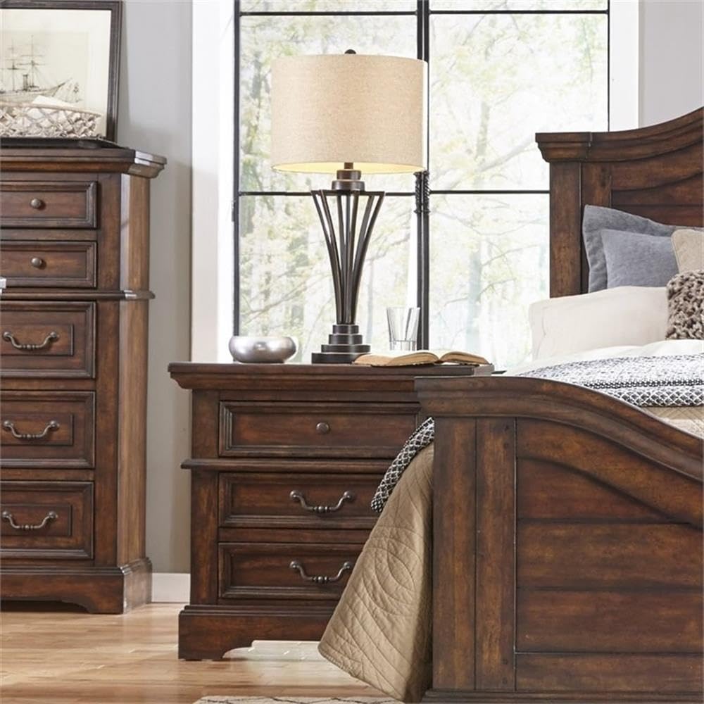 American Woodcrafters Stonebrook Nightstand, 1, Tobacco